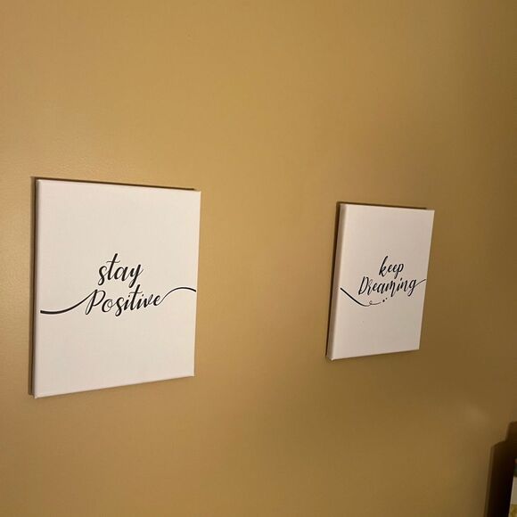 3 small canvas signs - Picture 5 of 5